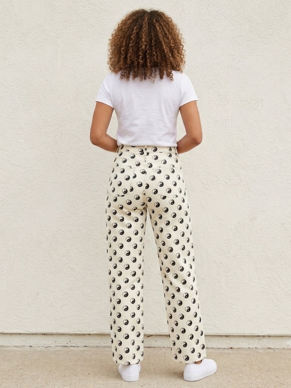 NWT rue21 Yin Yang Print High-Rise Skate Jeans Size 4